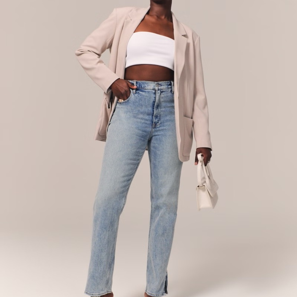 Abercrombie & Fitch 90s Straight Curve Love Denim Jeans